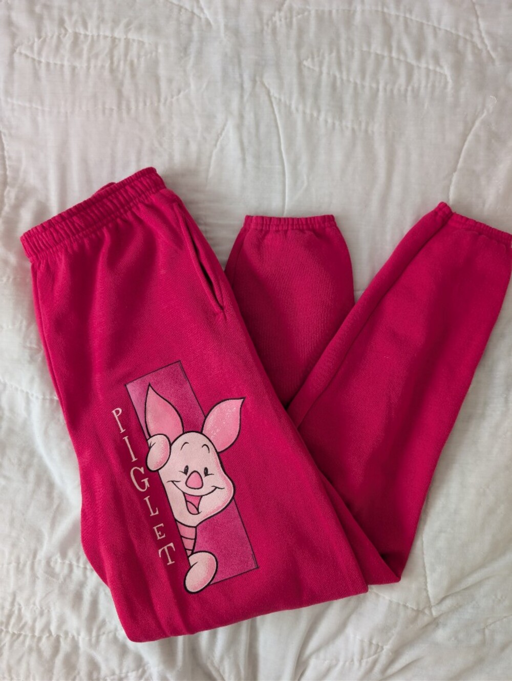 Vintage Disney catalogue Piglet Hot Pink Sweatpants